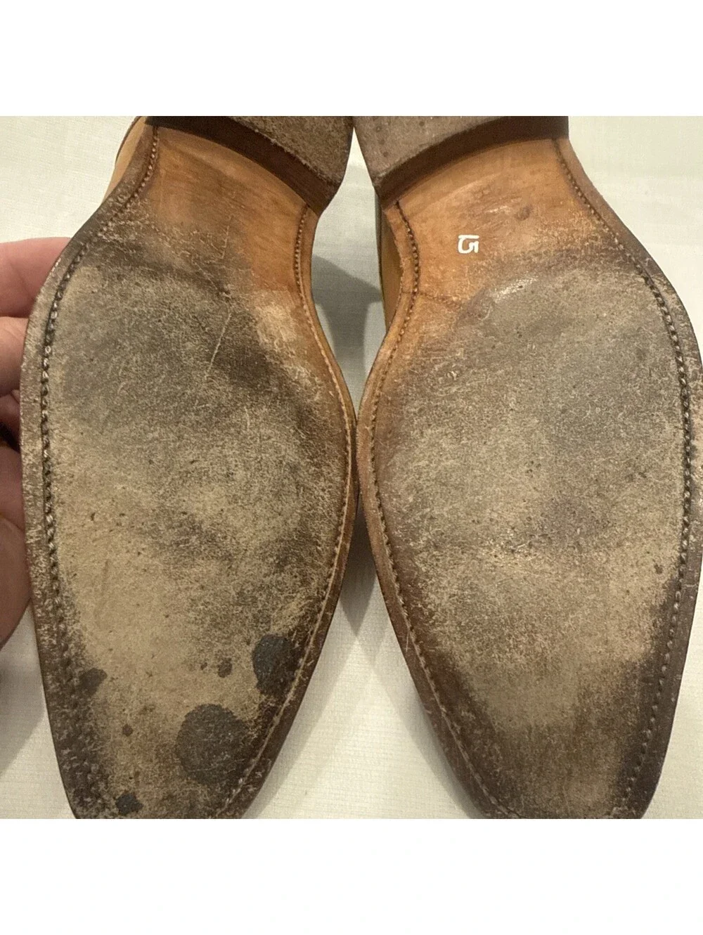 Barker Double Monk Strap Leather Shoes Mens US 15 UK 14 Brown Made In England